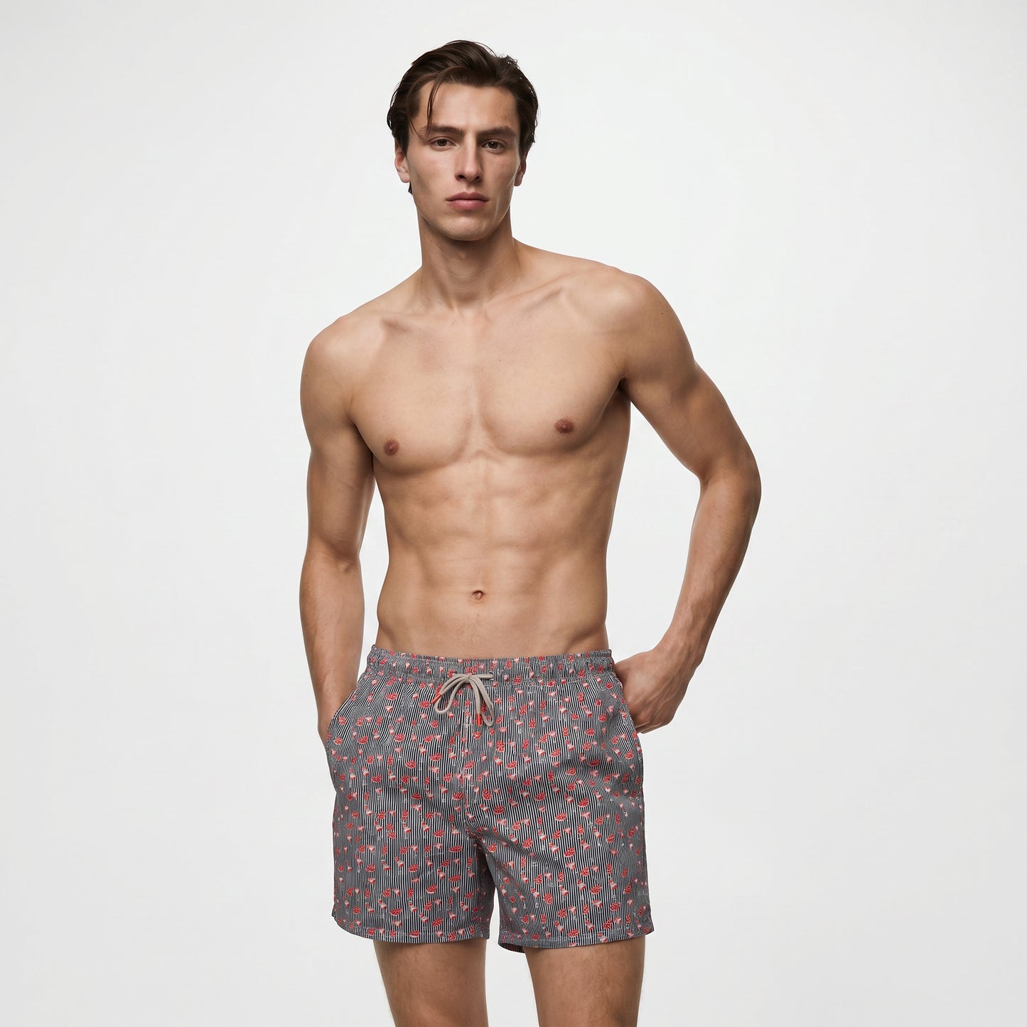 Technical Pattern Swimwear - Blue