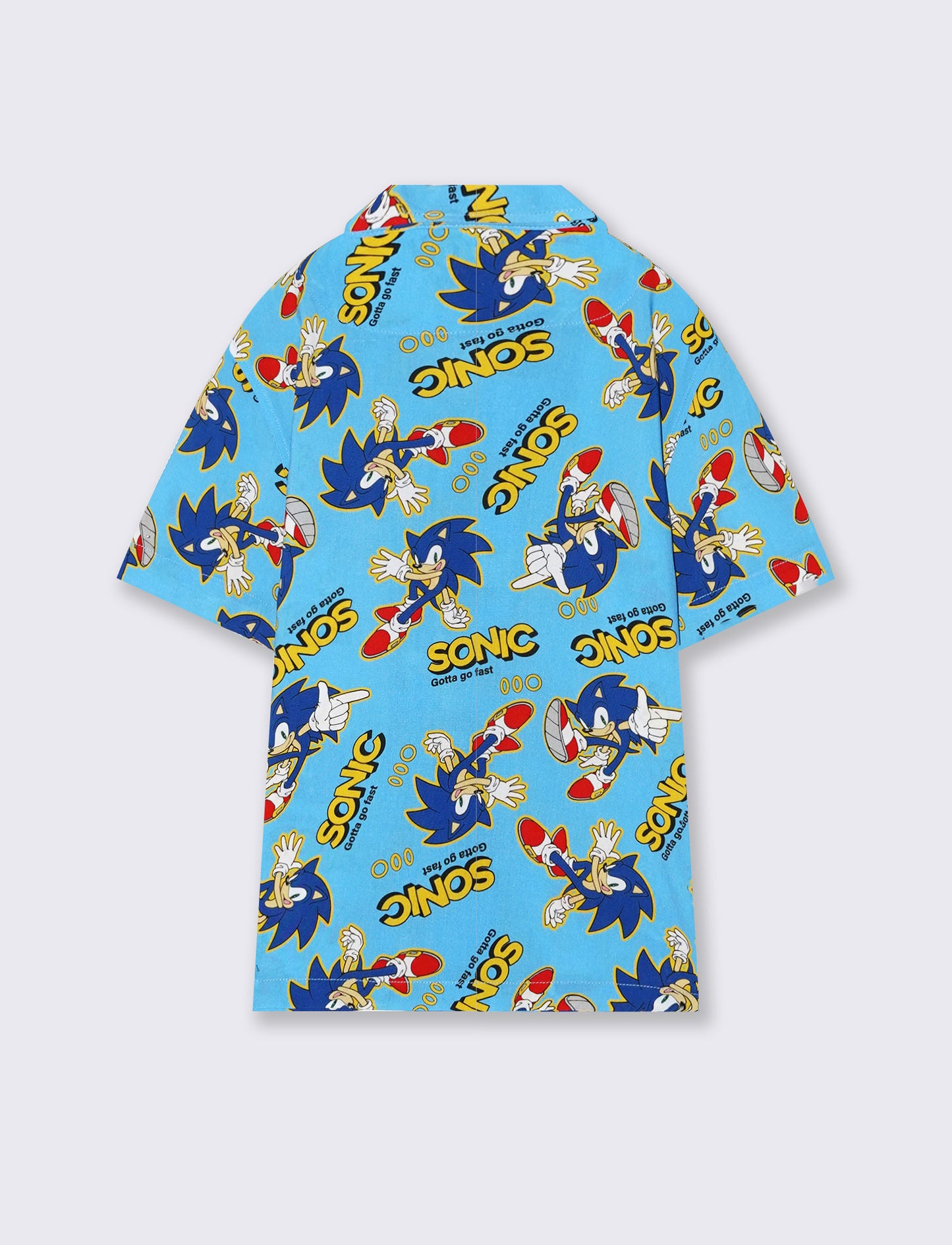Camicia in cotone con stampa Sonic - Fantasia