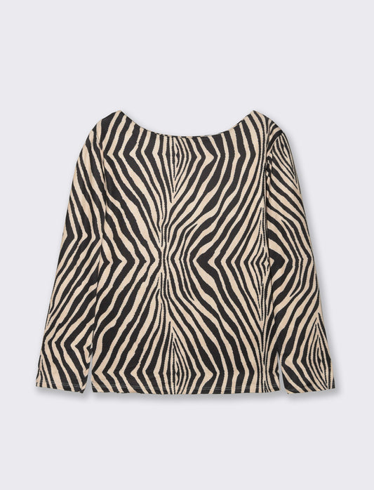 T-SHIRT STAMPATA - Zebrato