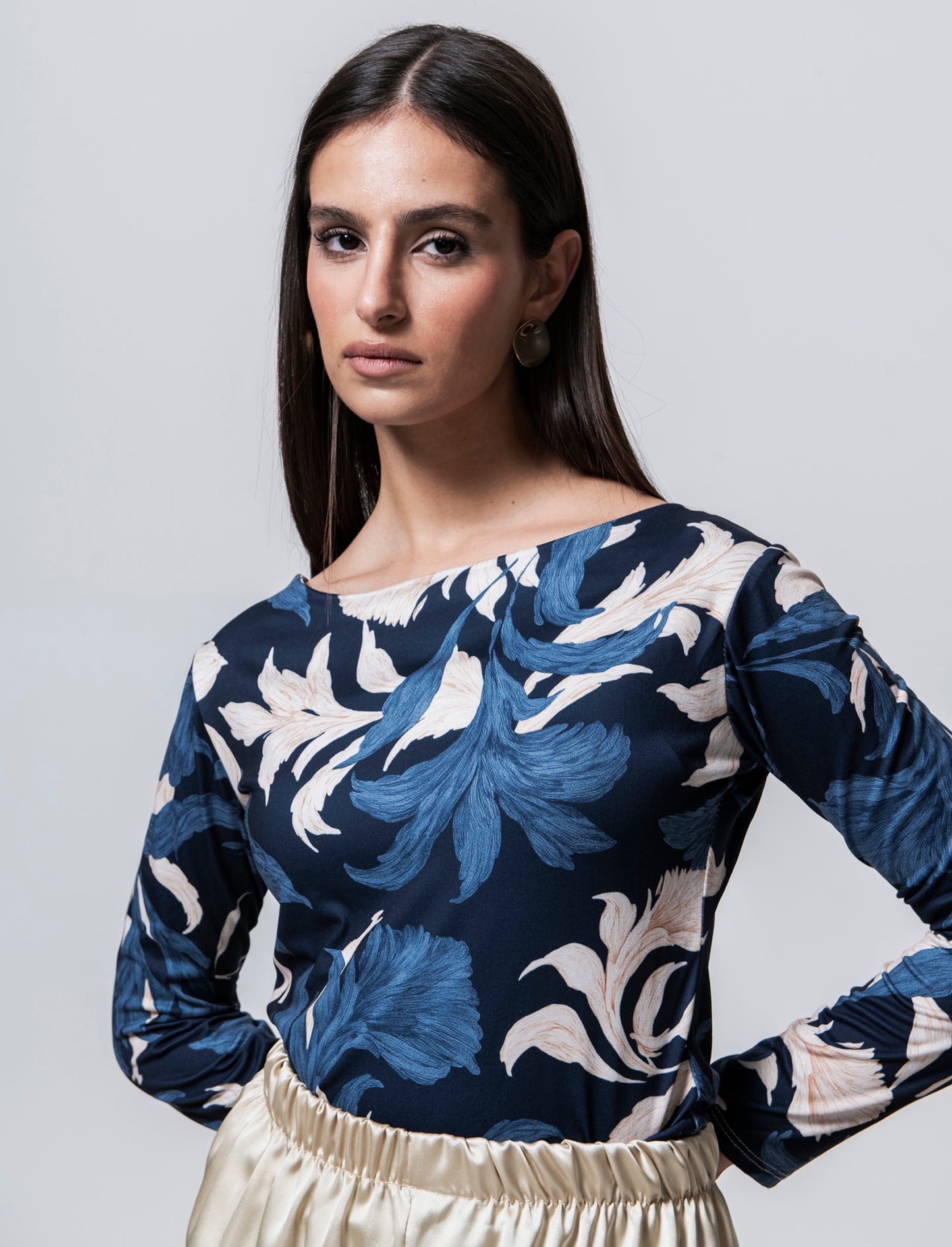 T-SHIRT STAMPATA - Blu