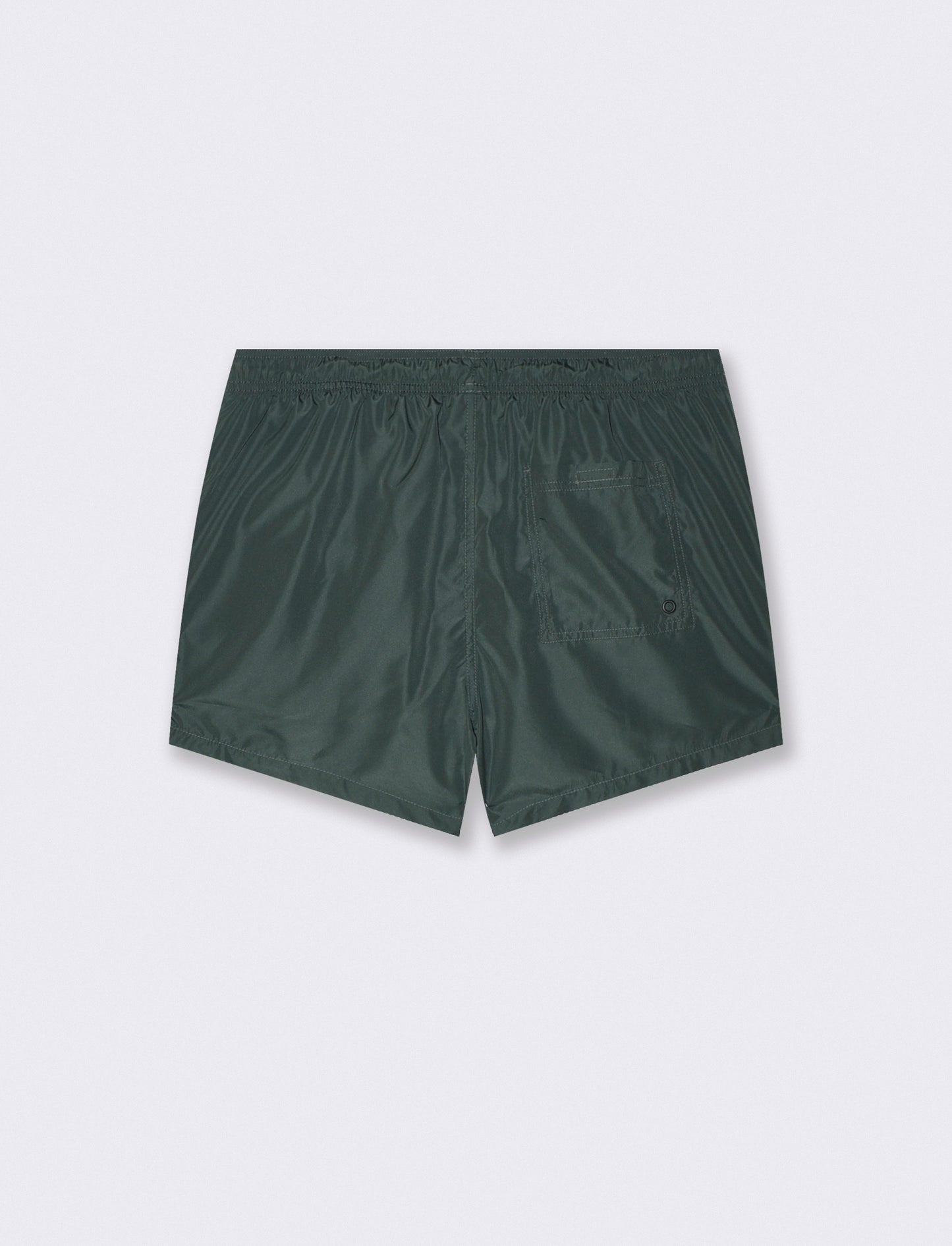 Costume Mare Sportivo con Tasche e Nastrino - Verde petrolio