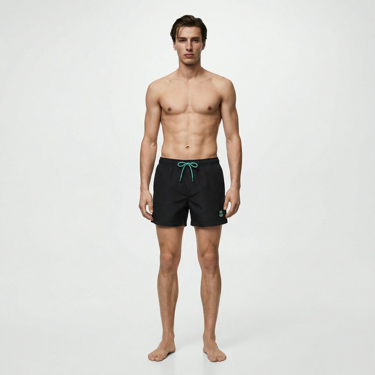 Basic Swimwear with Internal Mesh Lining - Black