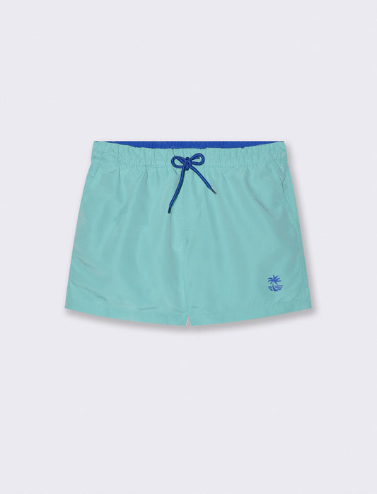 Costume Mare Basic con Fodera Rete Interna - Verde