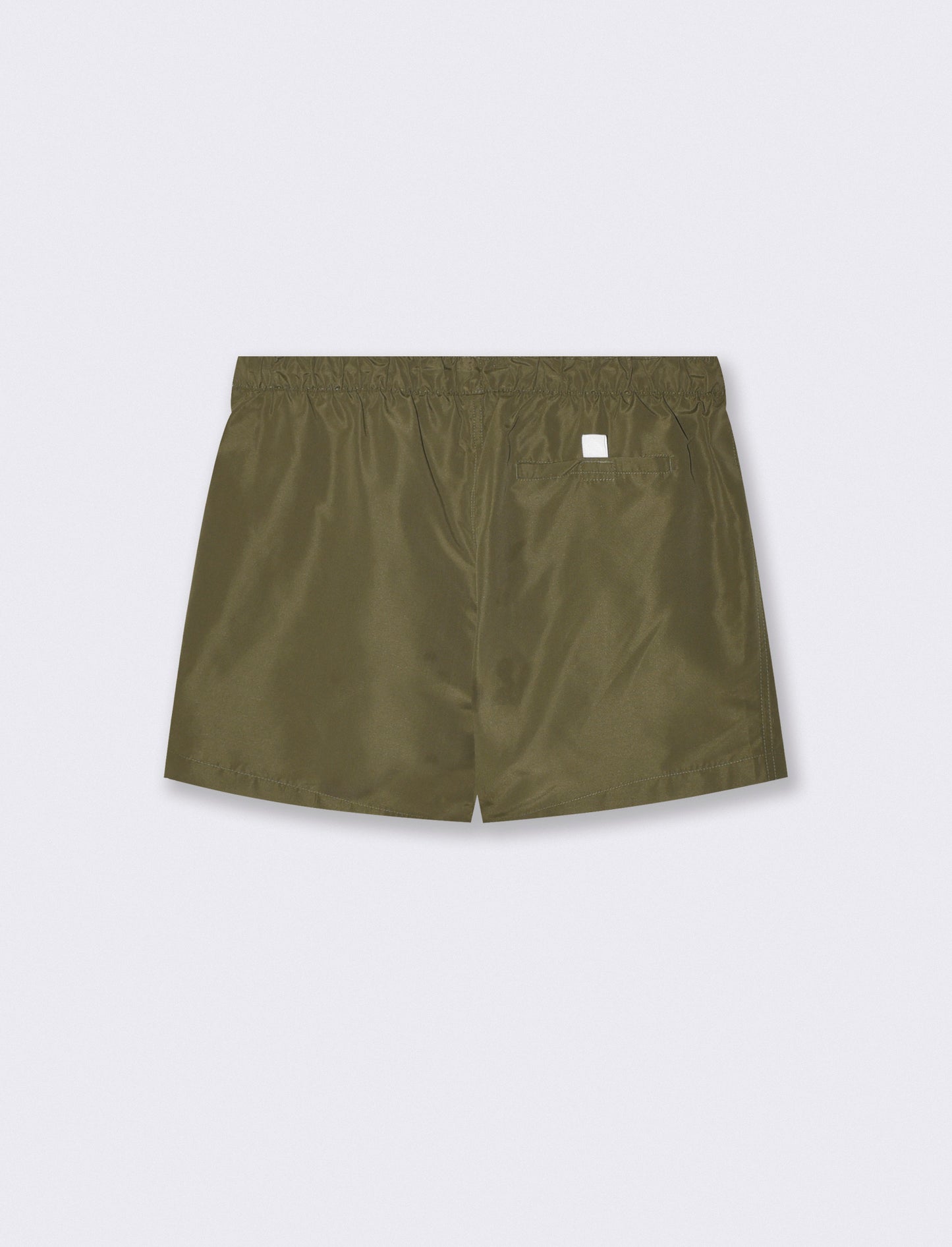 Costume Mare Basic con Fodera Rete Interna - Verde militare