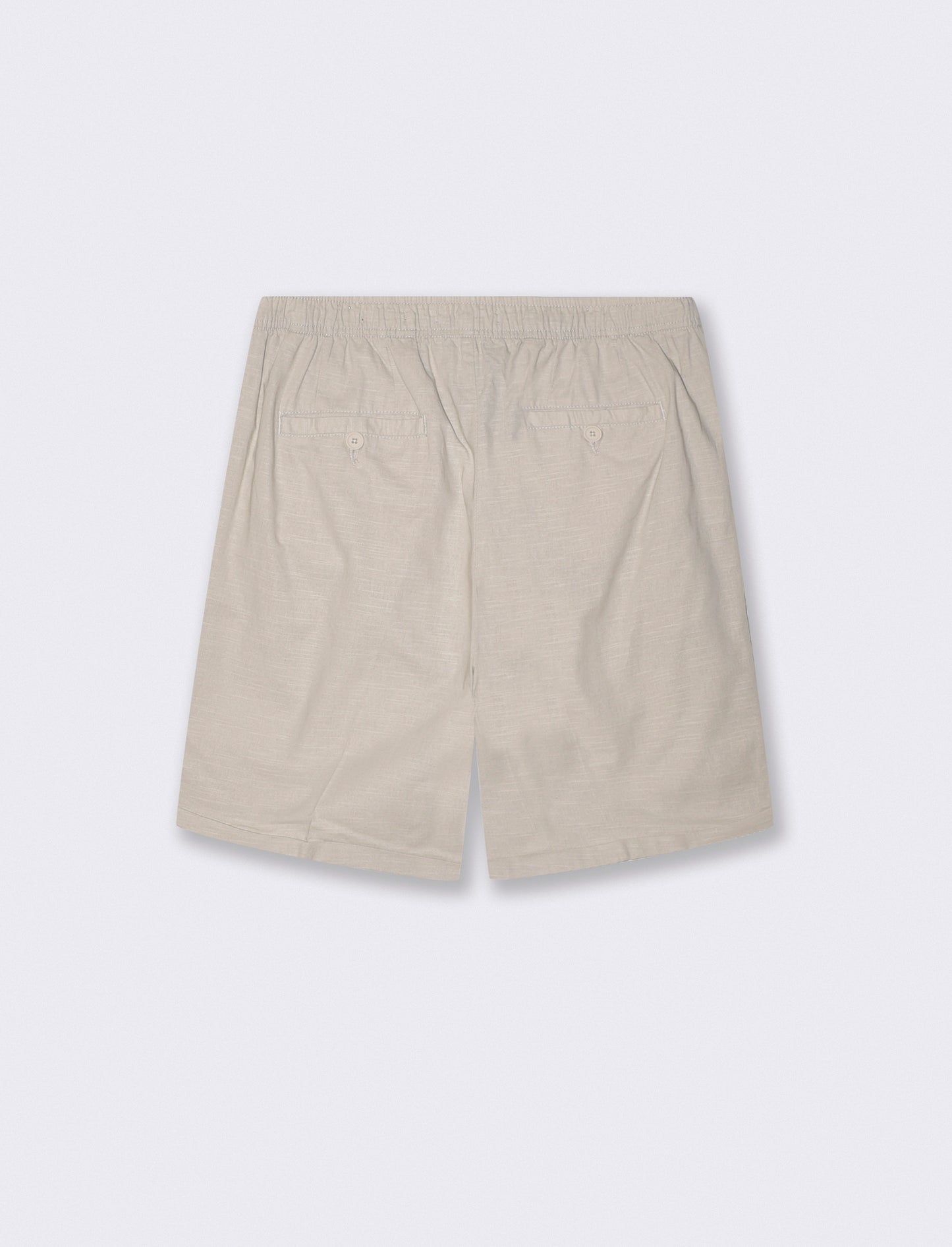Bermuda Jogger in Cotone con Vita Regolabile - Sabbia