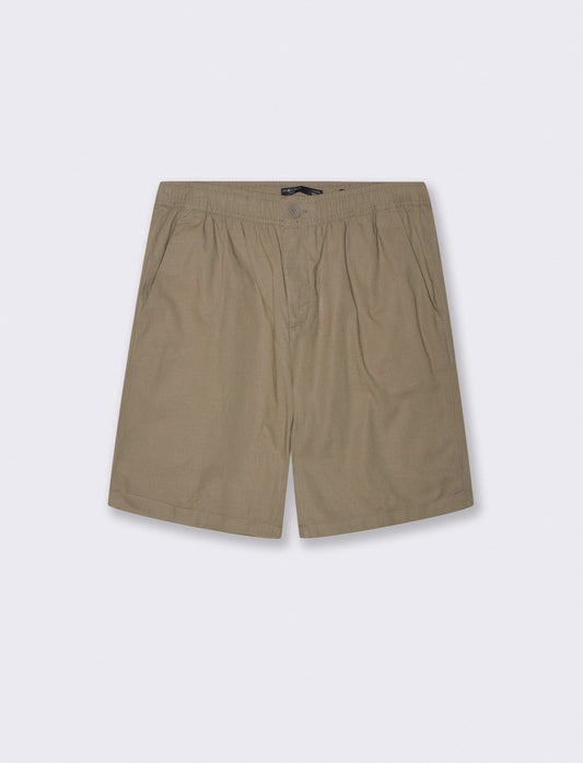 Bermuda Cotton Jogger with Adjustable Waistband - Green