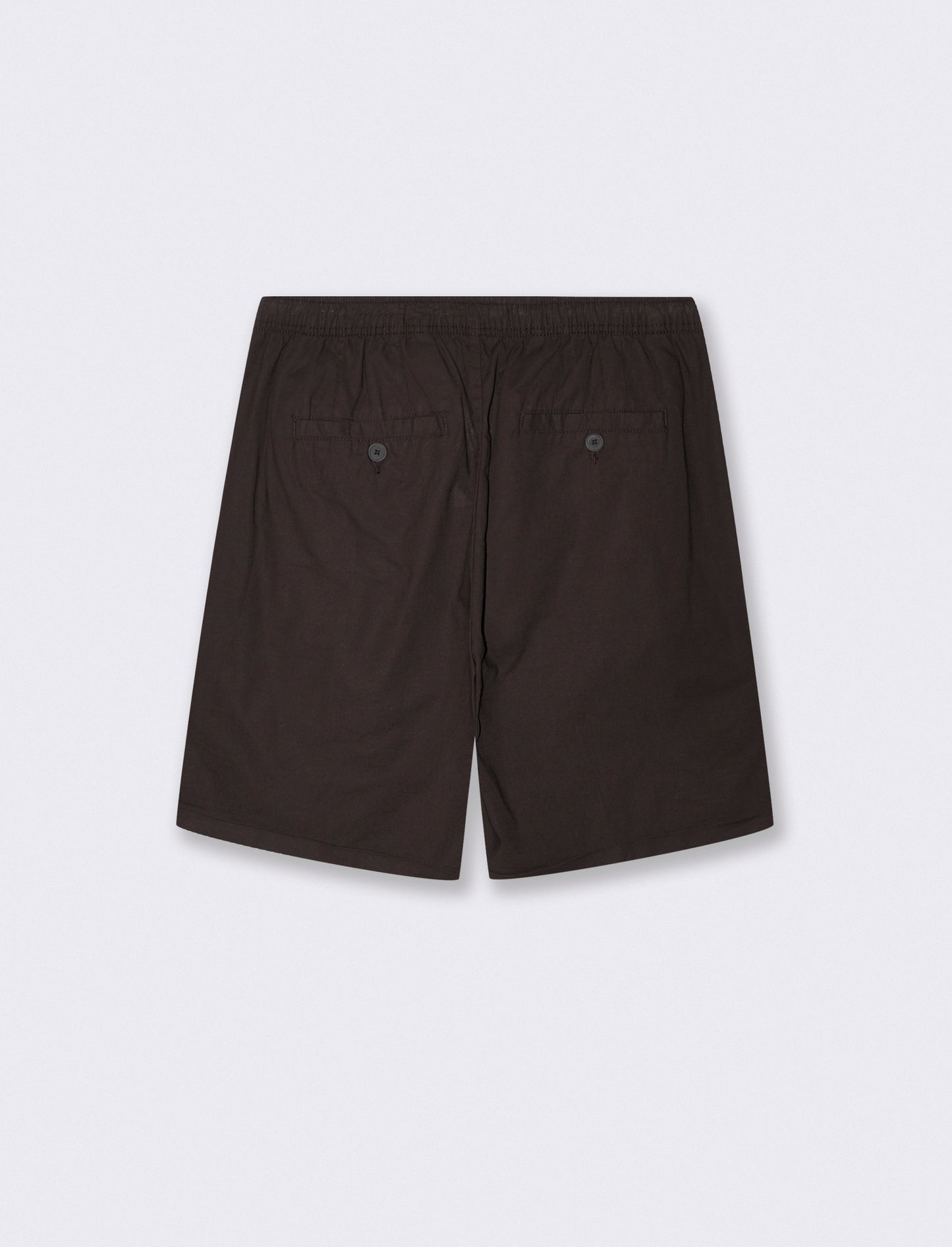 Bermuda Jogger in Cotone con Vita Regolabile - Moro