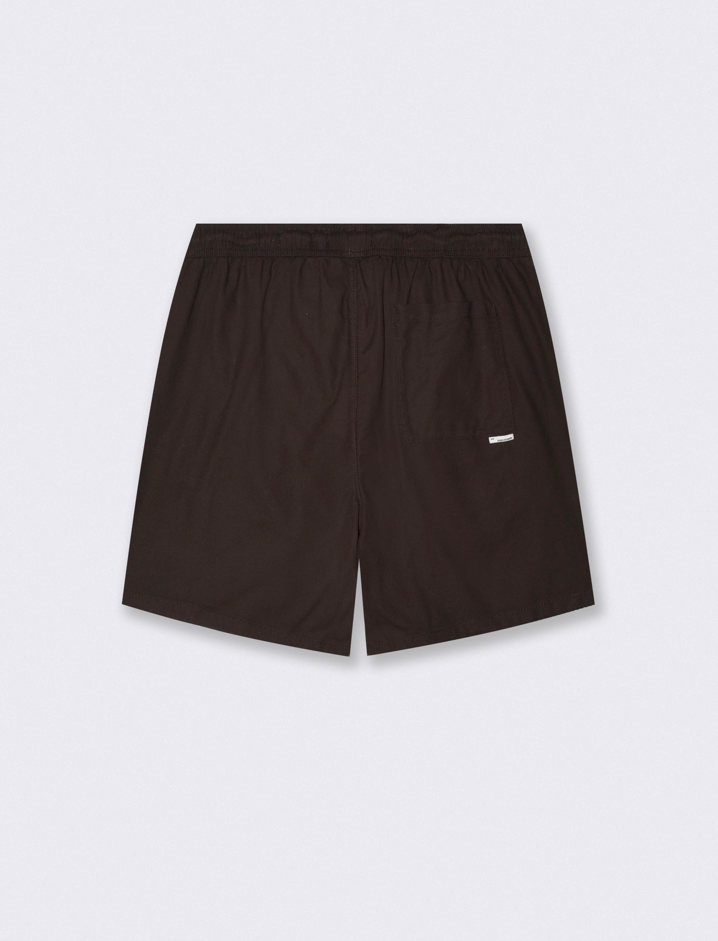Bermuda Jogger in Structured Cotton - Brown