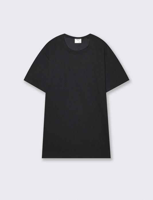 T-shirt girocollo effetto slavato ottoman - Nero