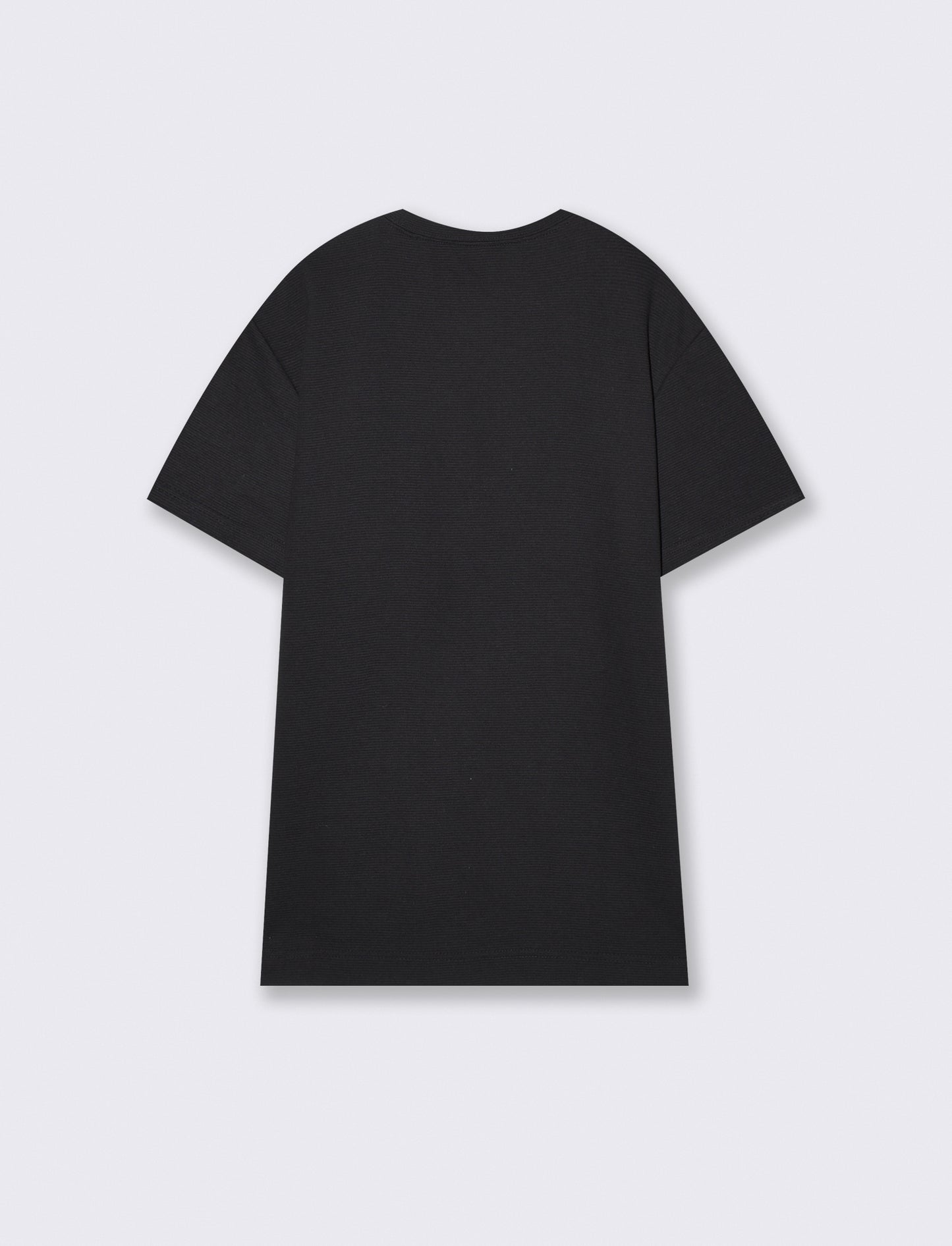 T-shirt girocollo effetto slavato ottoman - Nero