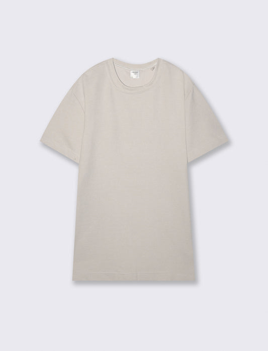 T-shirt girocollo effetto slavato ottoman - Grigio ghiaccio