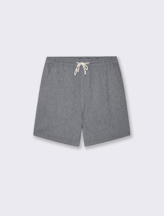 Bermuda Jogger in Tessuto Goffrato - Blu
