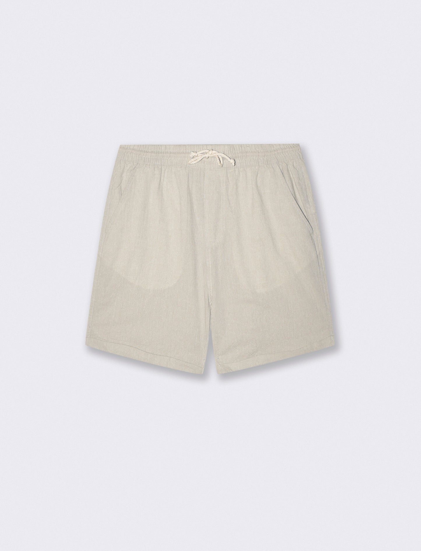 Bermuda Jogger in Tessuto Goffrato - Grigio stone