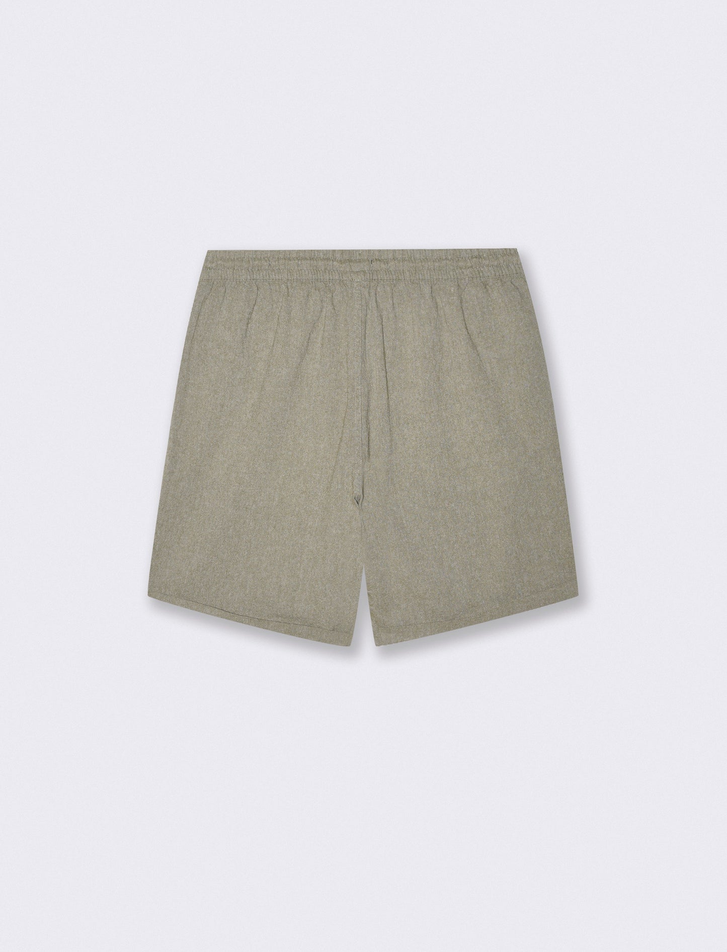 Bermuda Jogger in Crinkled Fabric - Green