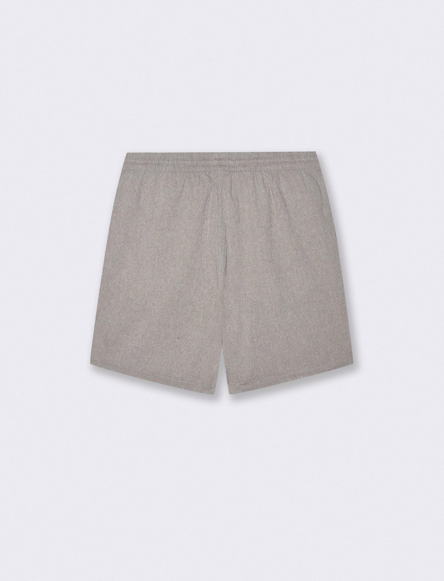 Bermuda Jogger in Tessuto Goffrato - Grigio fango