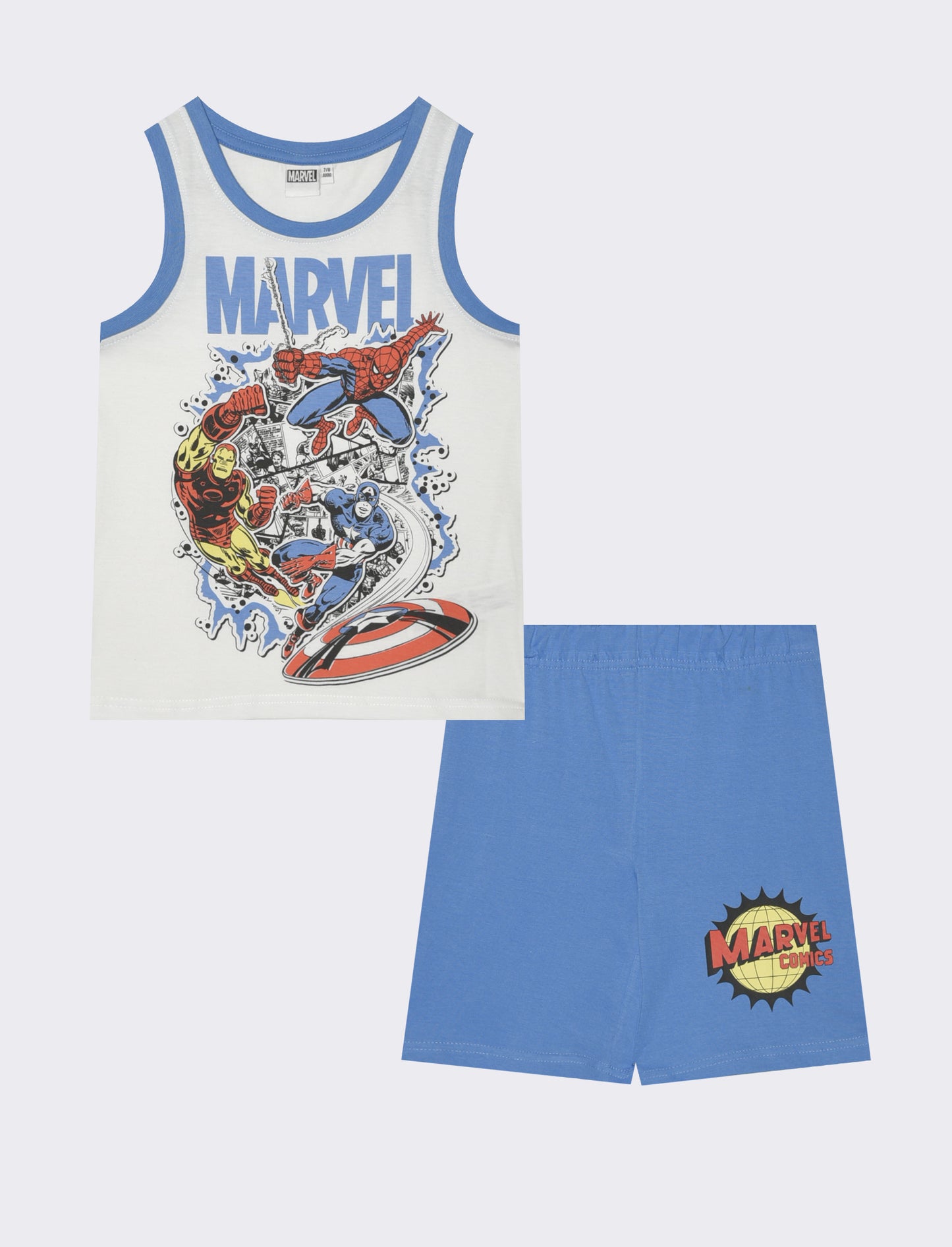 Completo Marvel per piccoli fan attivi - Bianco