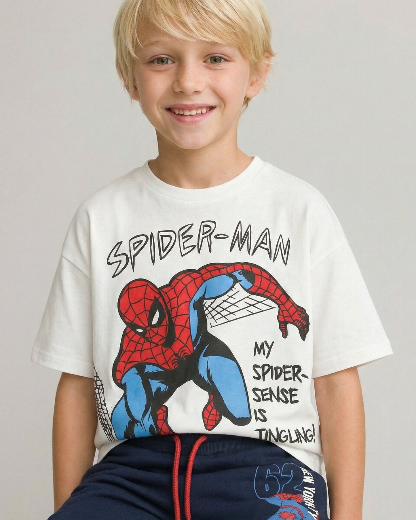 T-shirt cotone con personaggi Marvel - Bianco