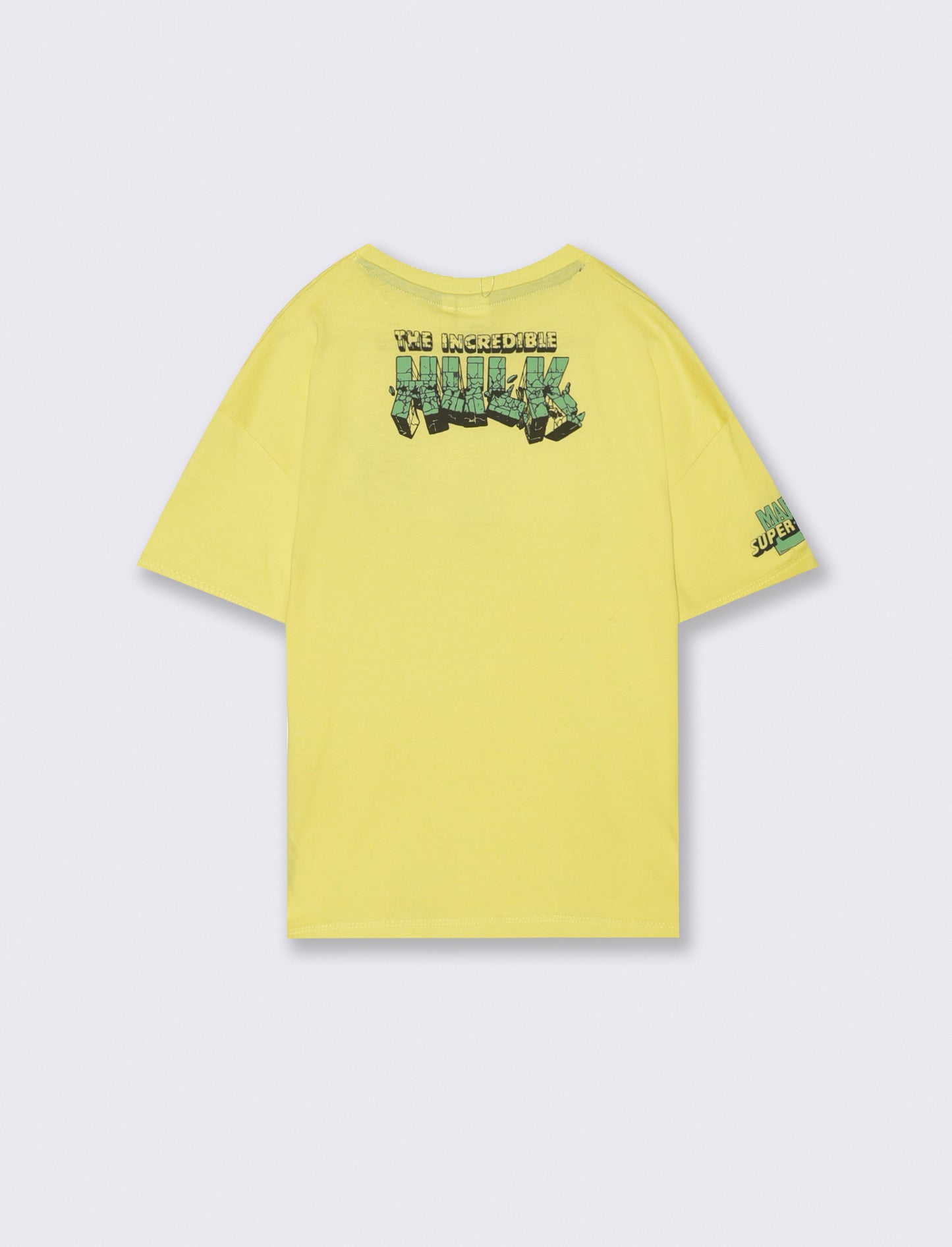 Cotton T-shirt with Marvel characters - Yellow
