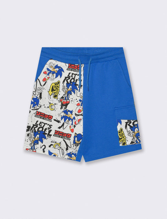Bermuda Sonic in colored cotton - Blue