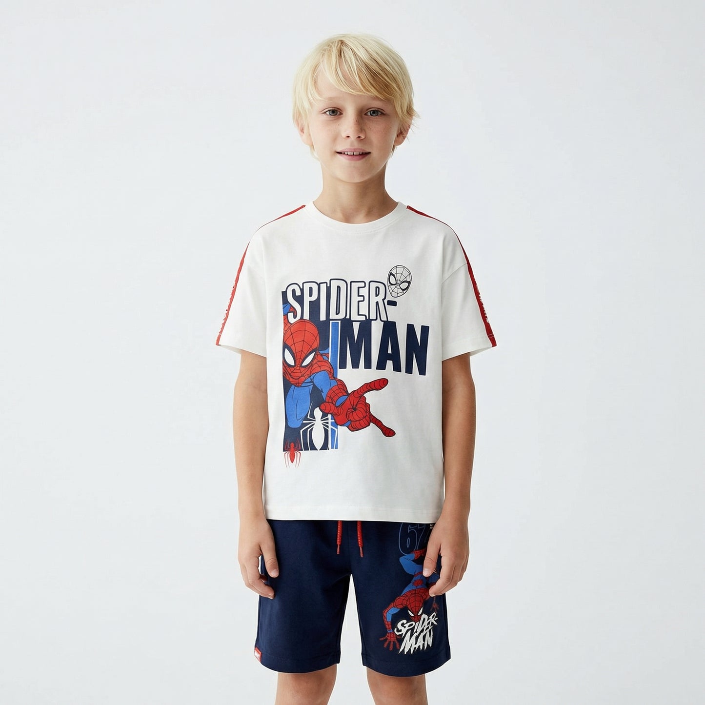 T-shirt Spider Man per giovani fan - Bianco