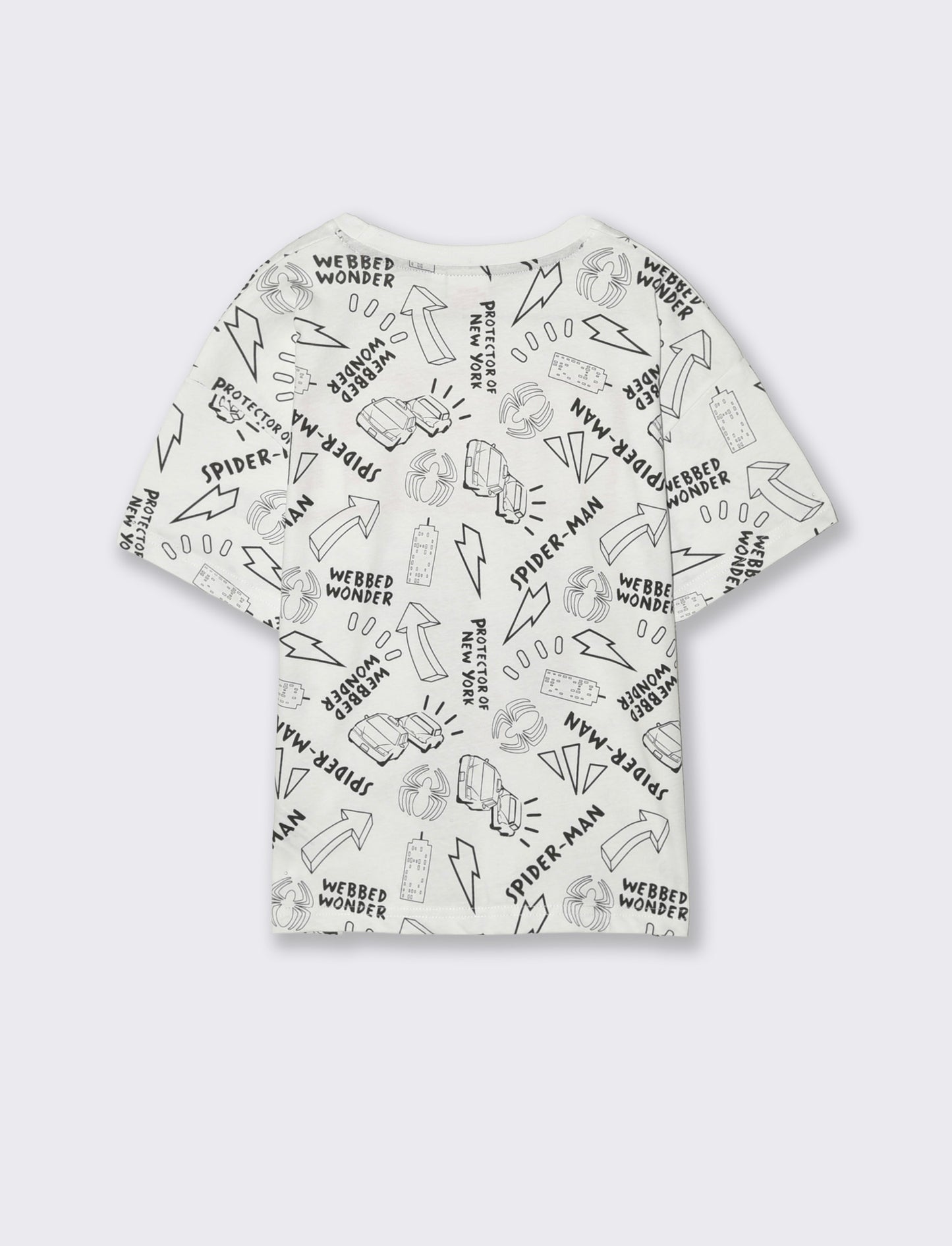 T-shirt Spider Man per giovani fan Marvel - Bianco