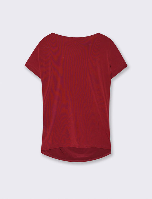 T-SHIRT CON FIBBIA - Vinaccia