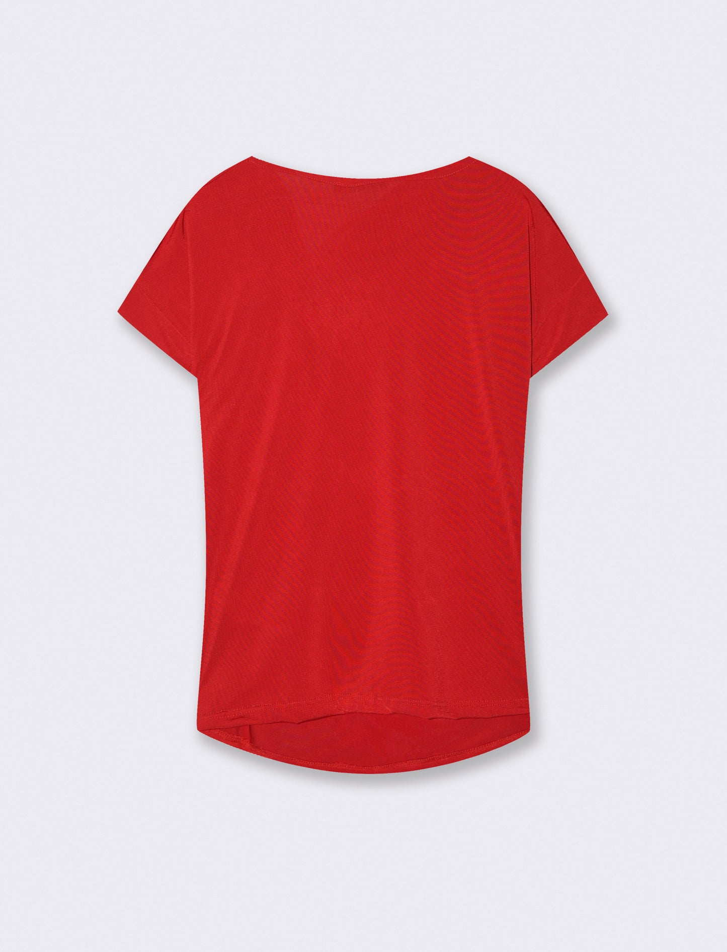 T-SHIRT CON FIBBIA - Rosso