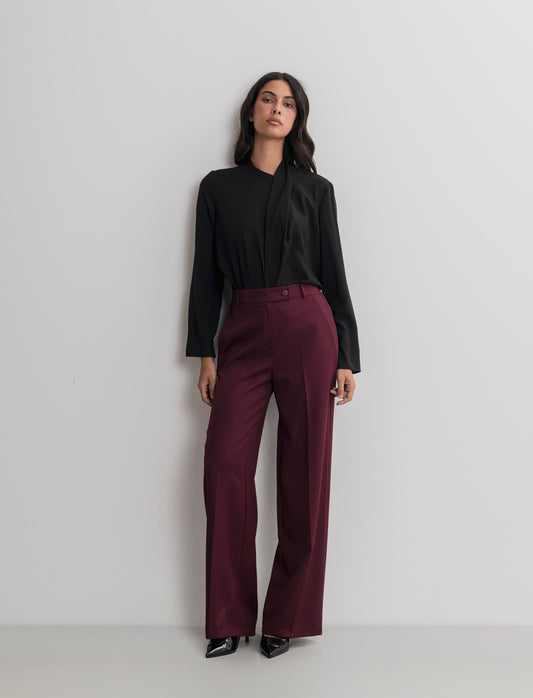 PANTALONE STRAIGHT - Bordeaux