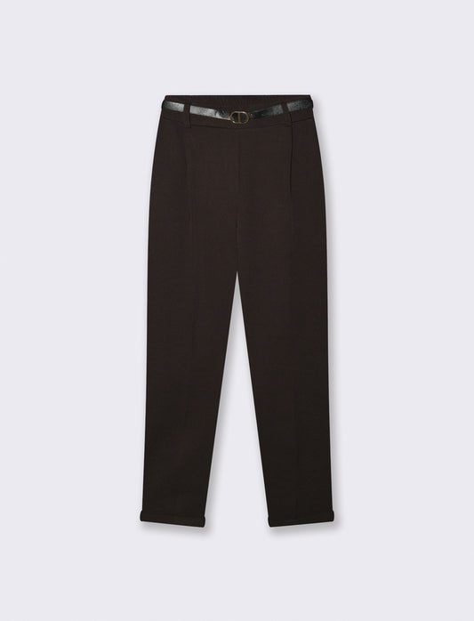 PANTALONE CON CINTURA - Moro