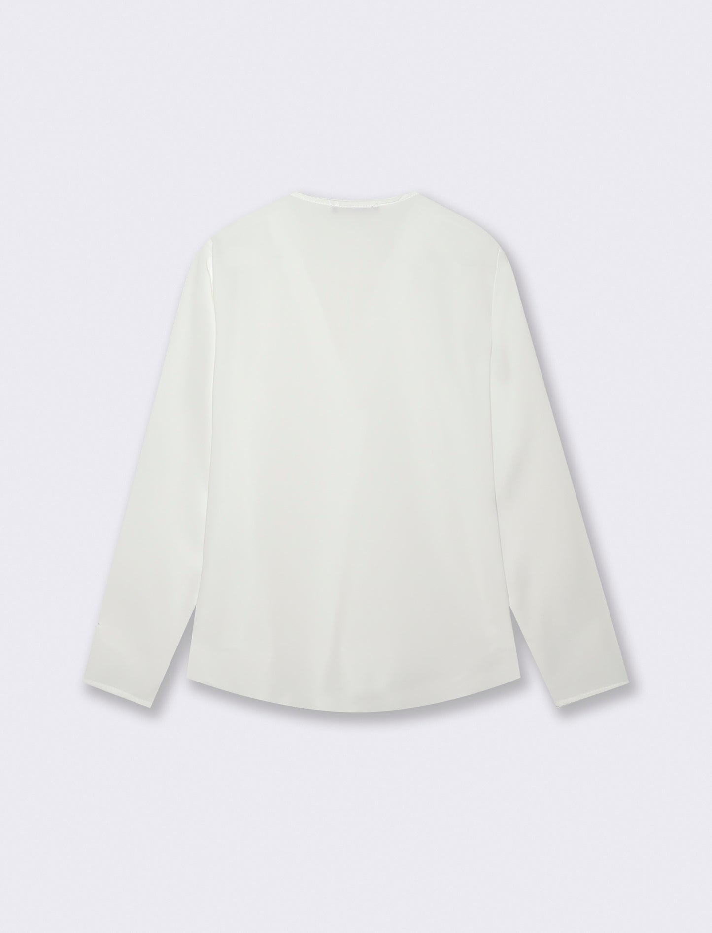 CASACCA CON SCOLLO A V - Bianco panna