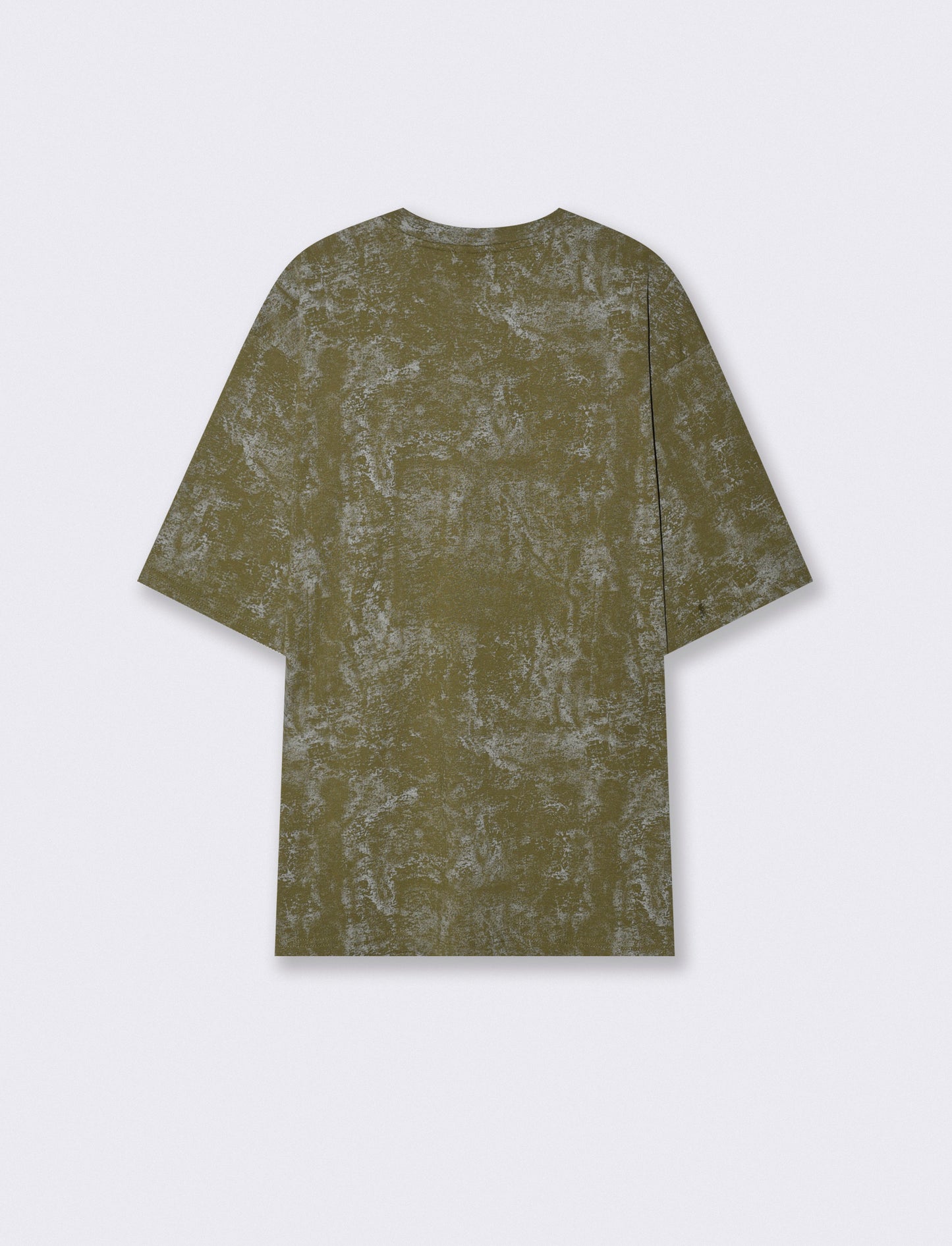 Cotton T-shirt with all-over abstract print - Green