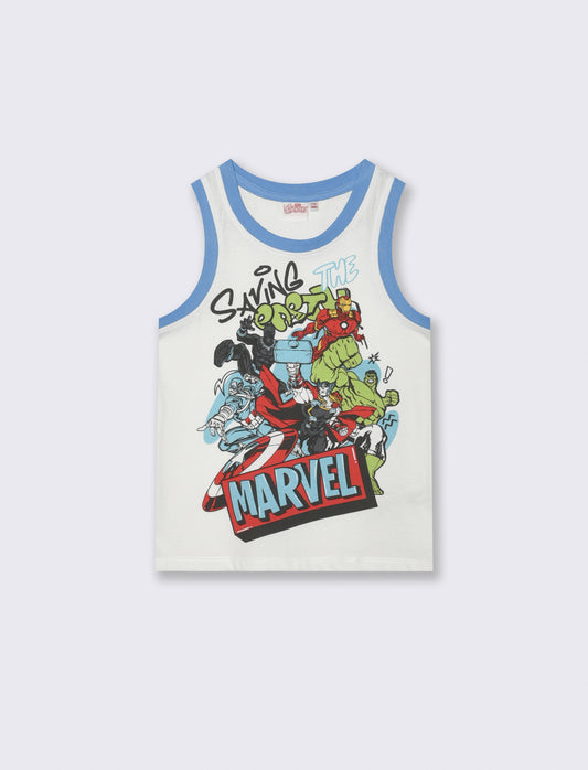 Canotta Marvel per bambini versatile e divertente - Azzurro
