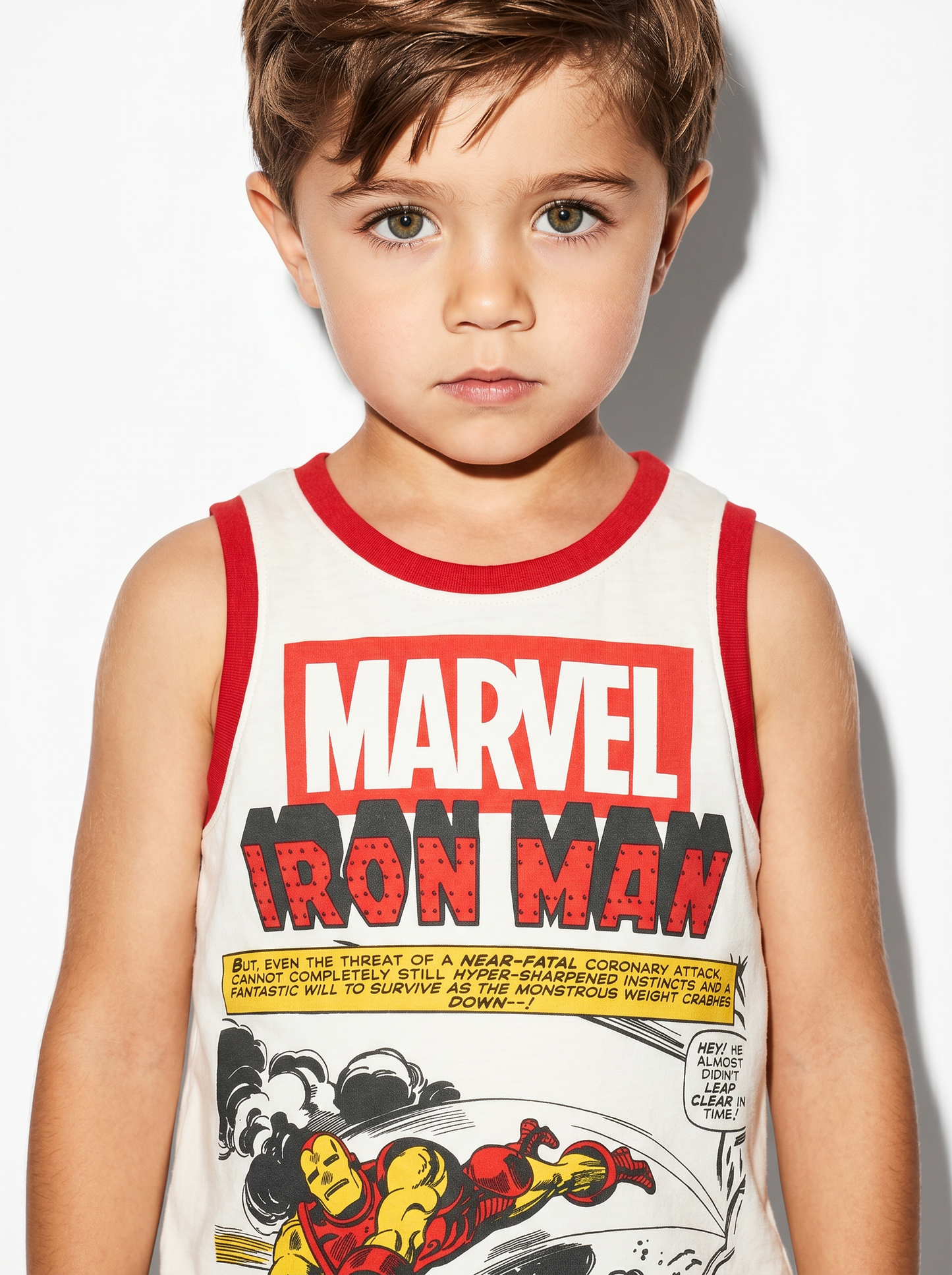 Versatile and Fun Marvel Tank Top for Kids - Red