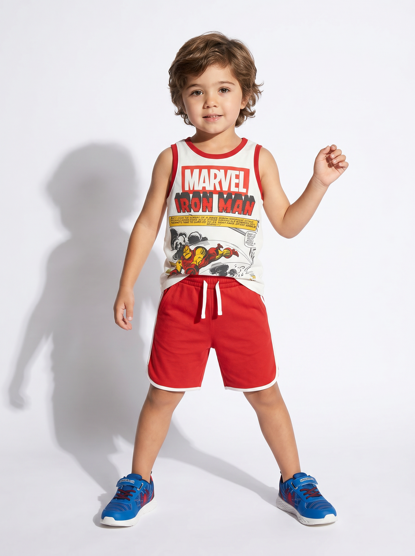Versatile and Fun Marvel Tank Top for Kids - Red