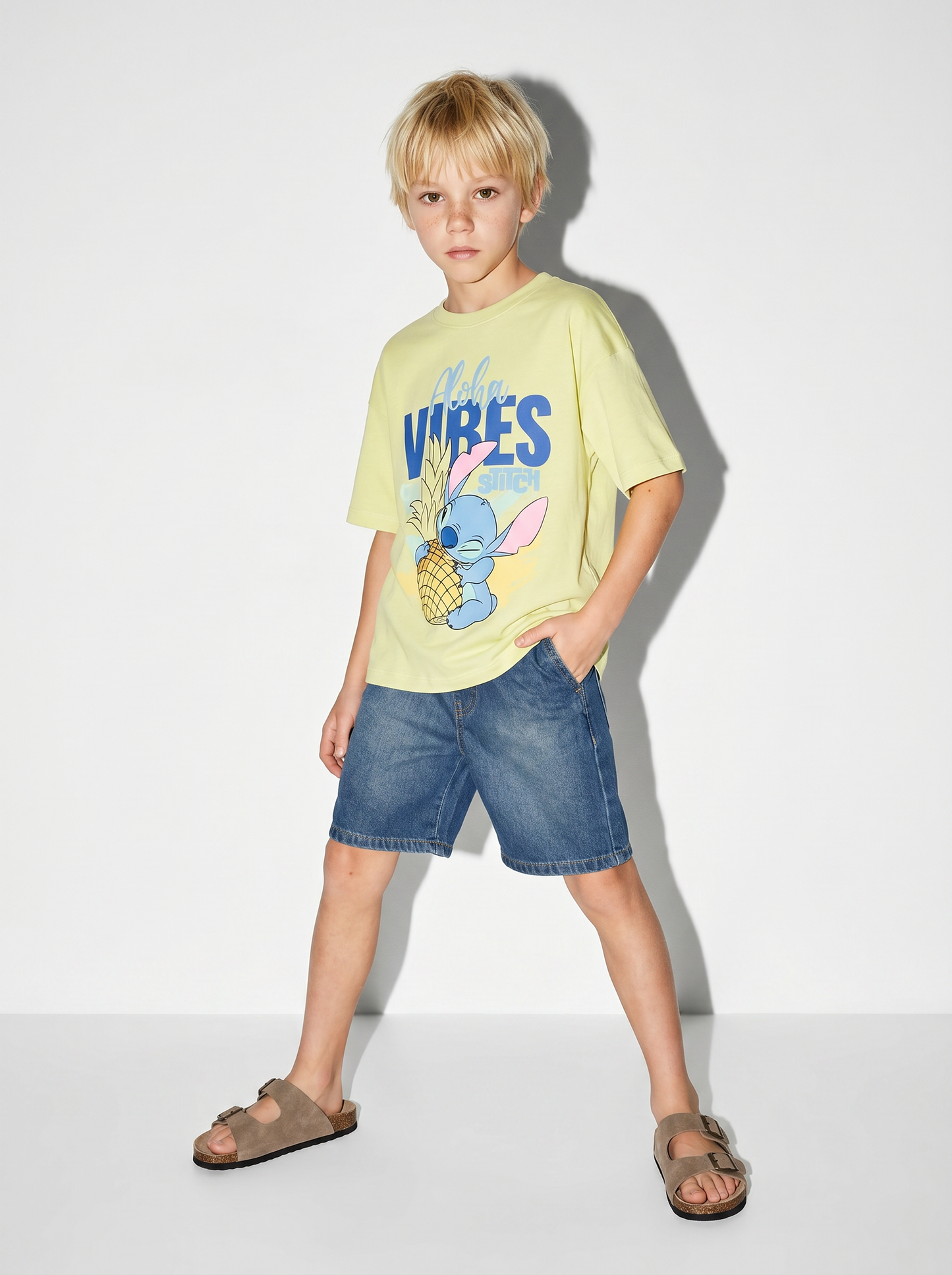T-shirt Stich: divertente e versatile - Verde
