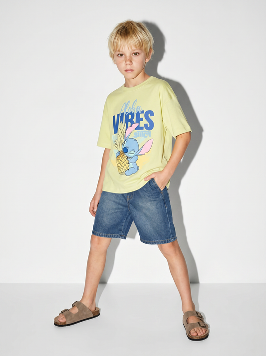 T-shirt Stich: divertente e versatile - Verde