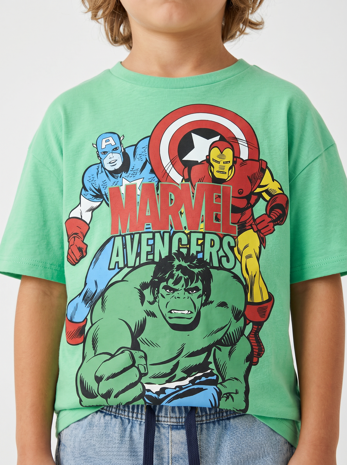 T-shirt Marvel in cotone per giovani fan - Verde