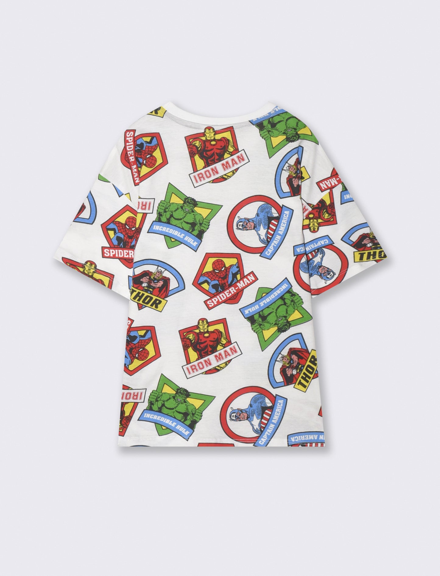 T-Shirt in cotone con stampe Marvel - Fantasia