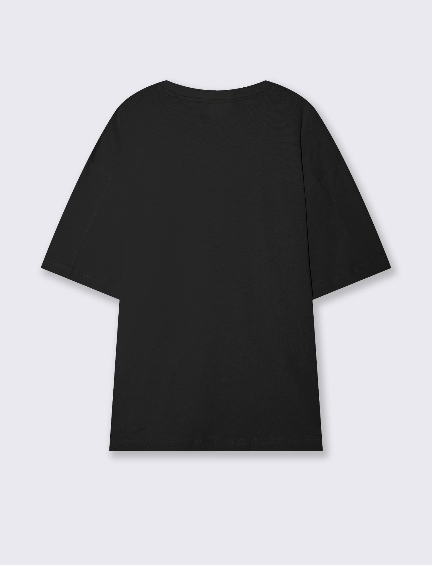 T-SHIRT DA SET IN JERSEY RELAXED FIT - Nero