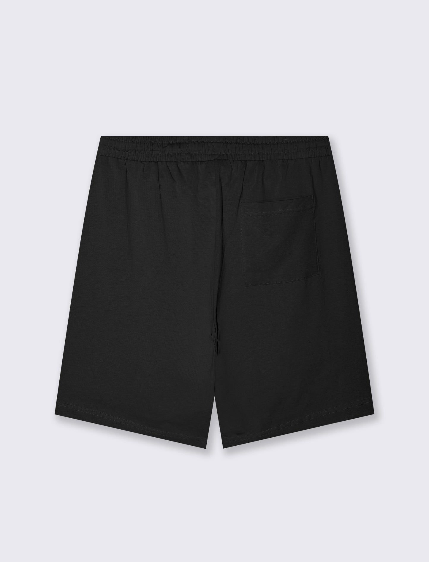 Bermuda Jogger Relaxed Fit in Cotton - Black