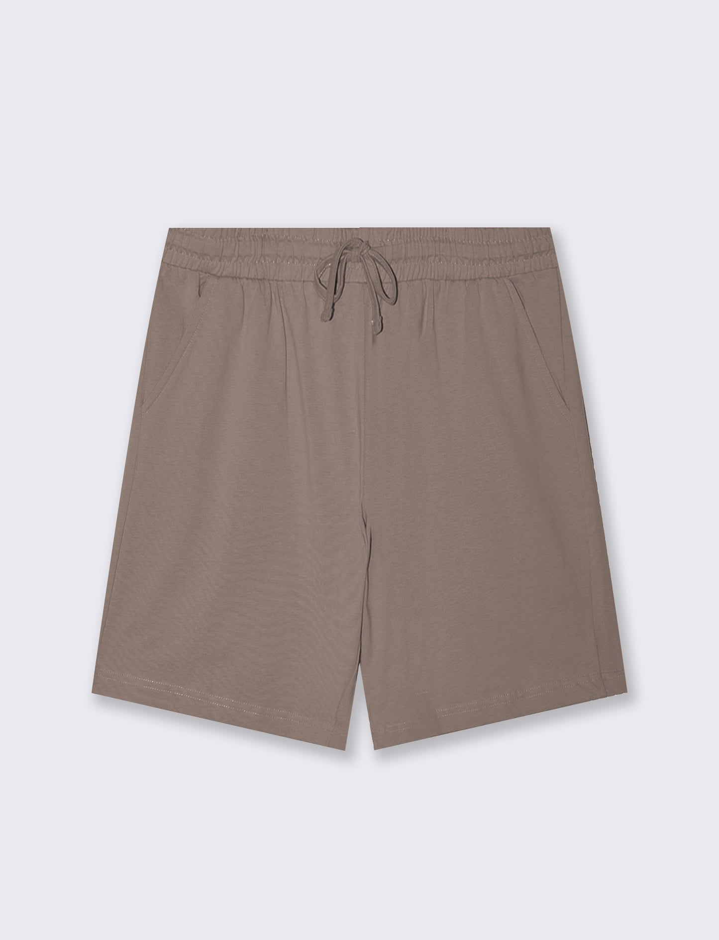 Bermuda Jogger Relaxed Fit in Cotone - Grigio fango