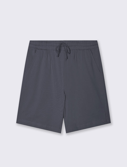 Bermuda Jogger Relaxed Fit in Cotton - Blue
