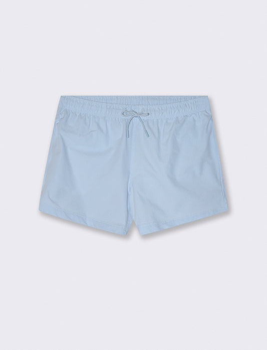 Textured seersucker suit with pockets - Sky blue