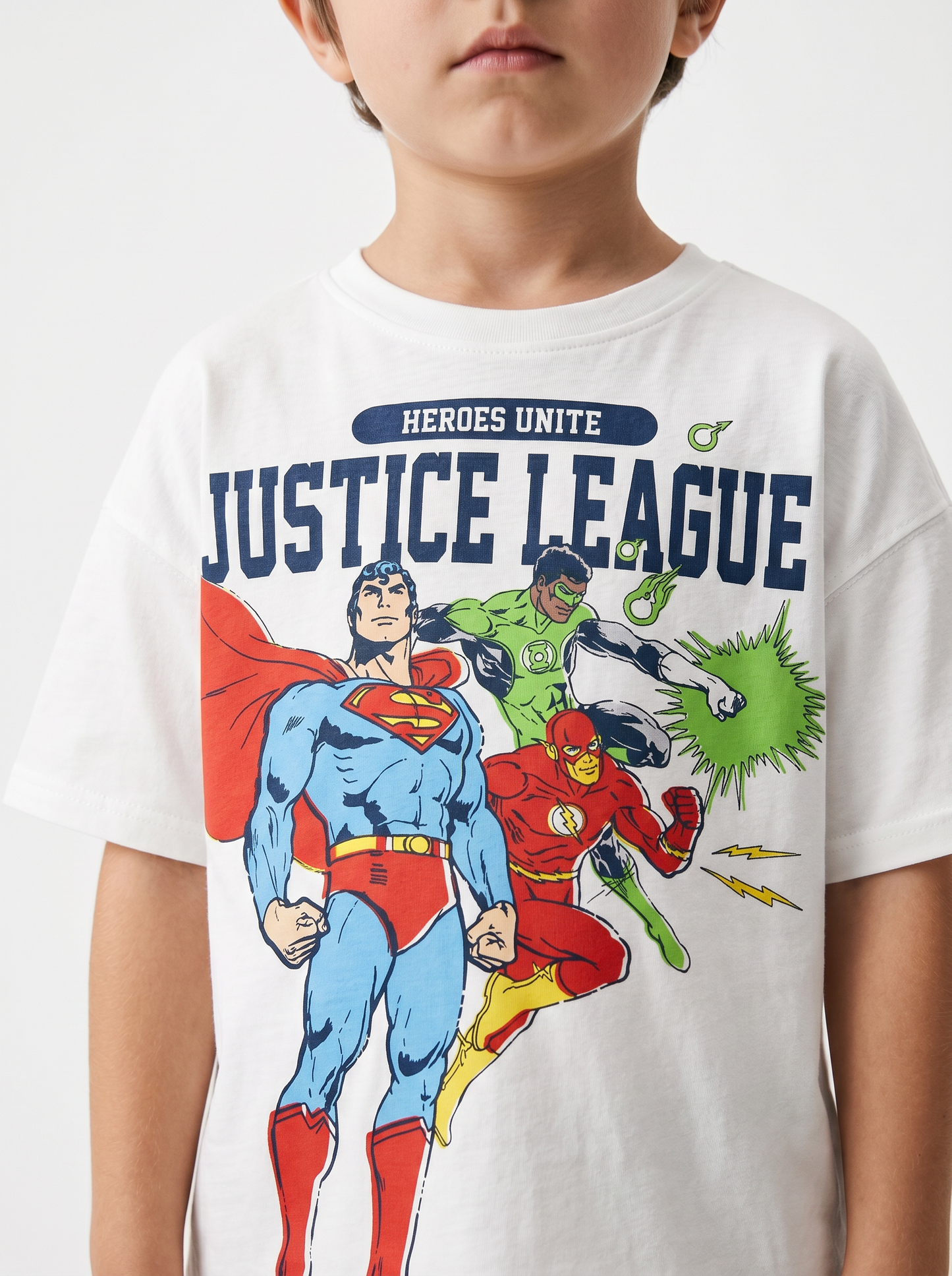 T-shirt Superman per giovani fan - Bianco