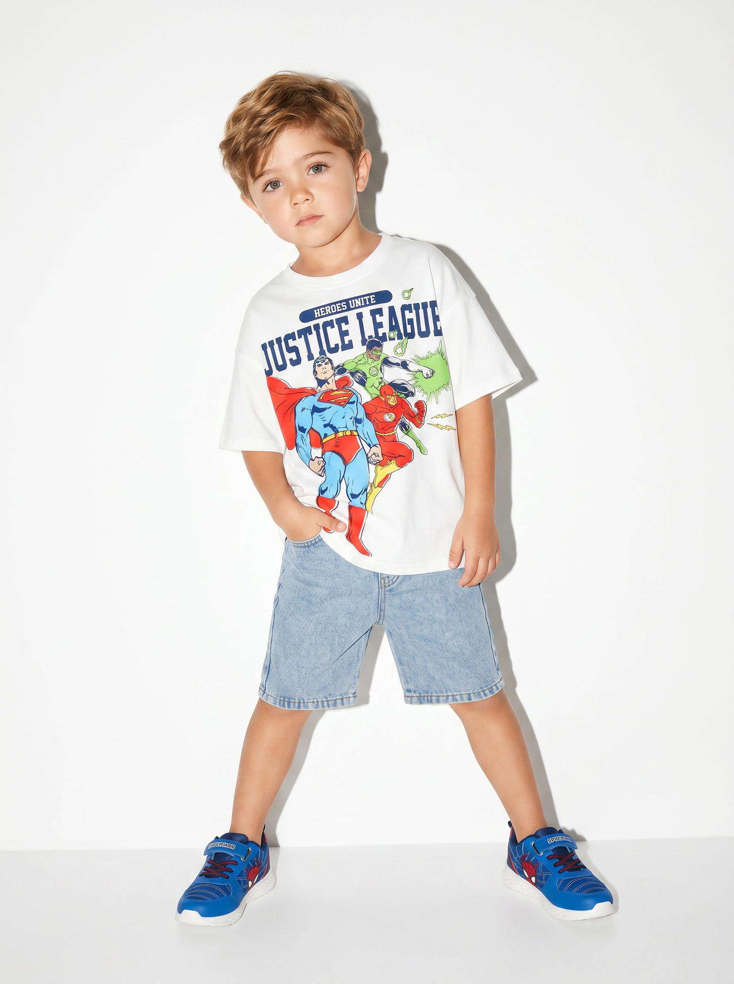T-shirt Superman per giovani fan - Bianco