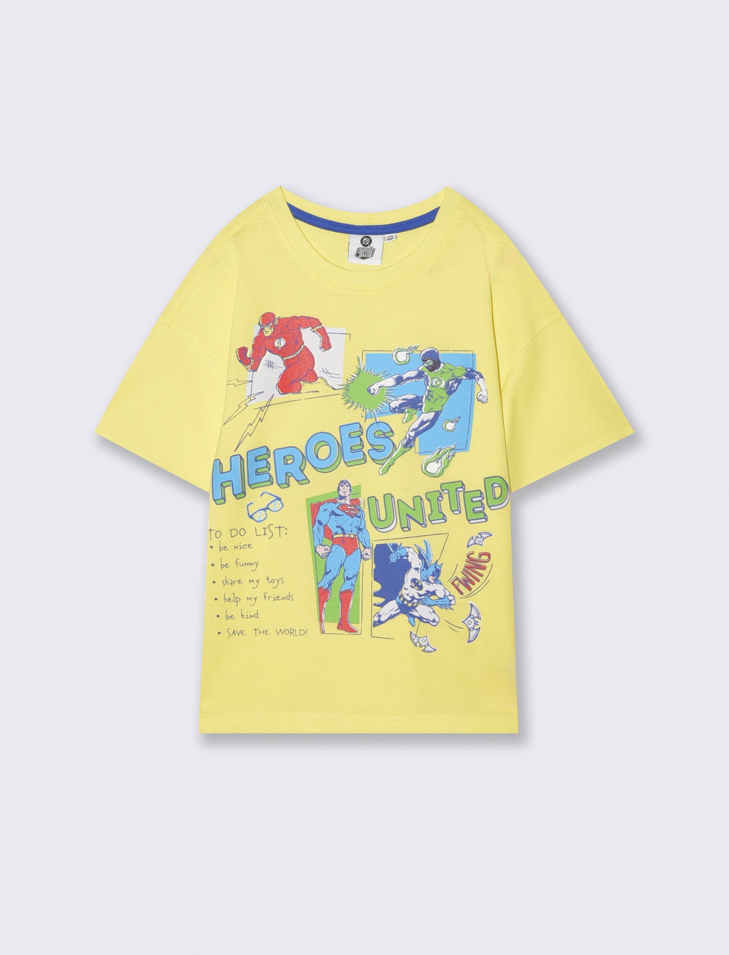 T-shirt Superman per giovani fan - Giallo