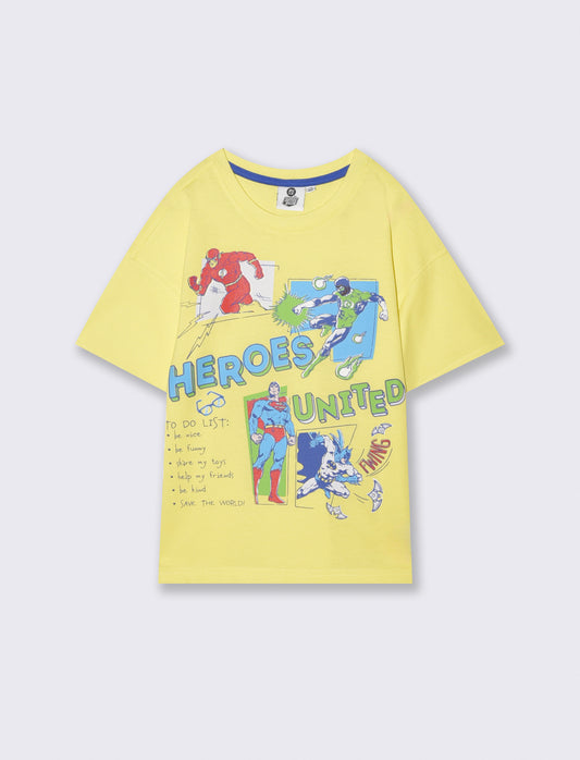 T-shirt Superman per giovani fan - Giallo