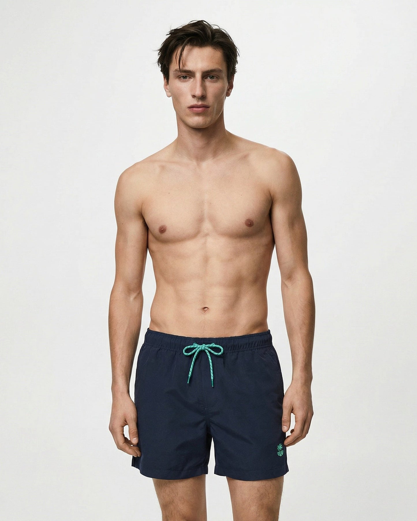 Basic Swimwear with Internal Mesh Lining - Blue
