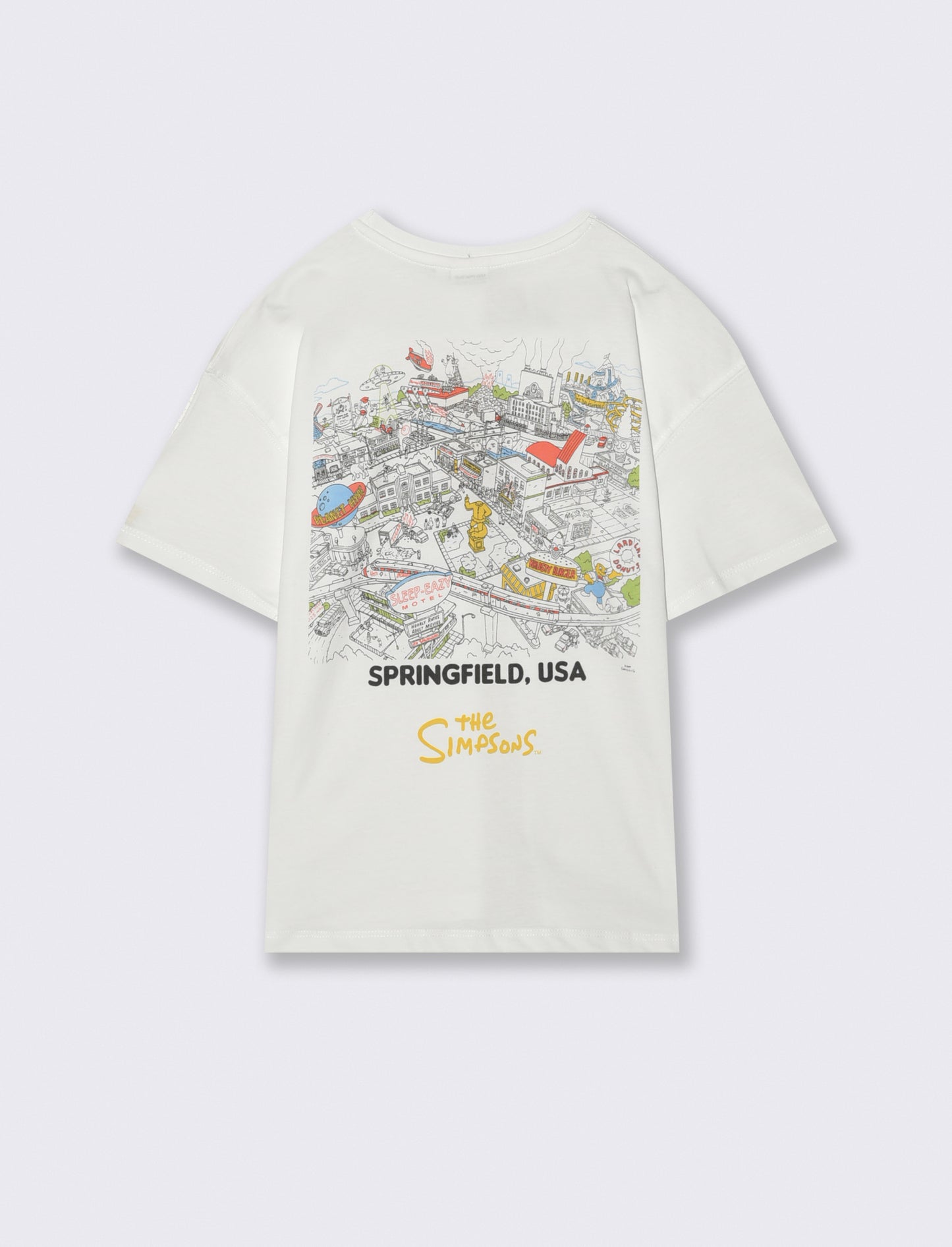 T-shirt Simpson in cotone per bambini - Bianco