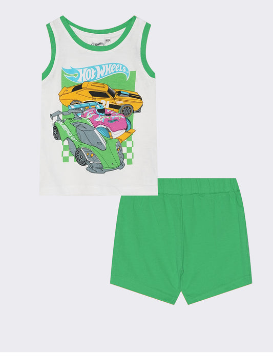 Hot Wheels Two-Piece Sleeveless Top - White